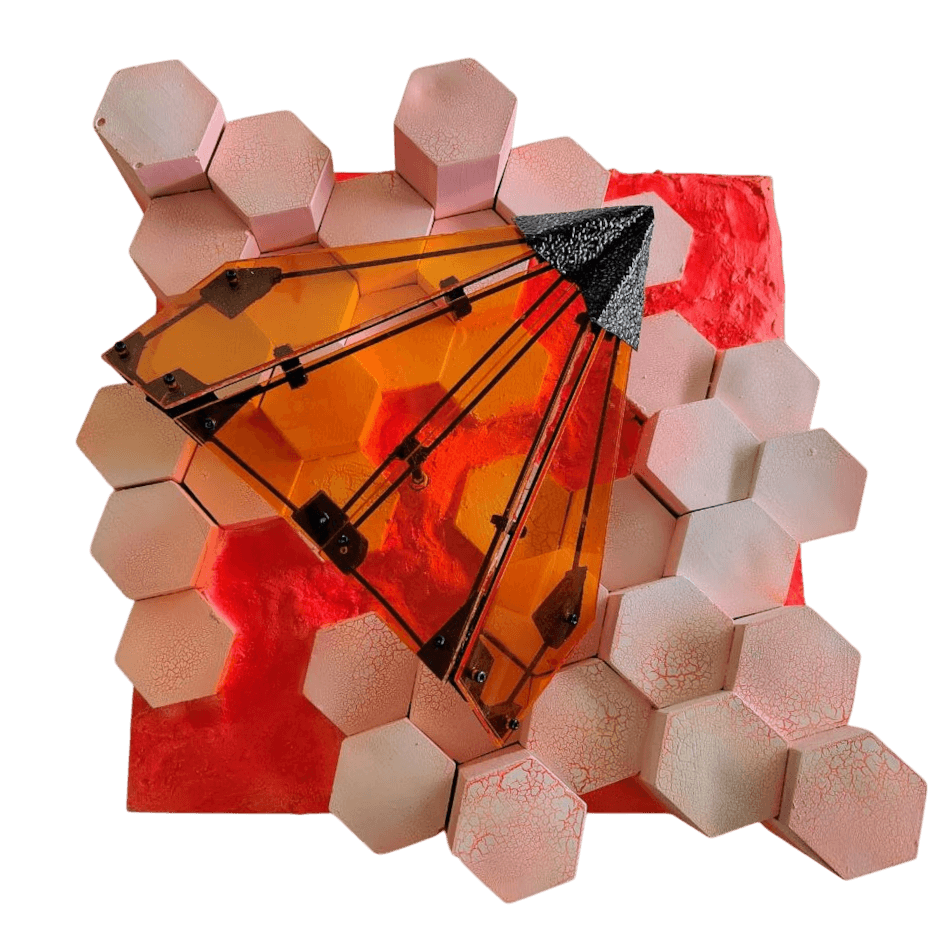 Lava, Gips Papierflieger-Wandkunst