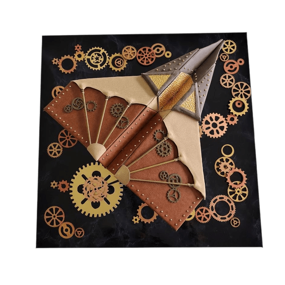 Steampunk, Kunstleder Papierflieger-Wandkunst